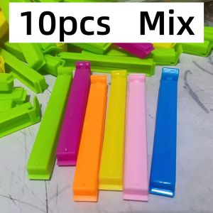 5-30pcs Colorful Plastic Sealing Clips Tea Clip Moisture-Proof Fresh-Keeping Snack Bag Sealer Clamp Reusable Kitchen Accessory