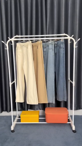 ราวตากผ้า ราวเเขวนผ้า ราวตากผ้าแข็งๆ ราวผ้า  ราวแขวนเสื้อผ้า ราวมินิมอล ชั้นวางของ บาร์เดี่ยว มีหลายรูปแบบ มีล้อเลื่อน ส่งจากไทย