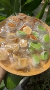 Kẹo dừa non tam vị (mix 3 vị: truyền thống lá dứa cà phê) - đặc sản Bến Tre - đồ ăn vặt