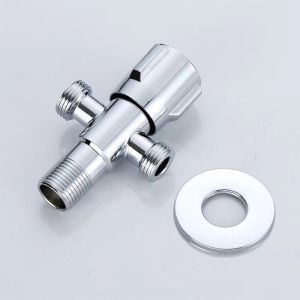 Stainless Steel Inner Thread Triangle Valve Hot And Cold Water Switch for Toilets And Water Heaters with Live Joint
