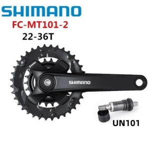 SHIMANO | SHIMANO ALIVIO Series FC-MT101 Crancket 3x9 Speed 170MM 40-30-22T Square Hole 122.5 For Mountain Bike