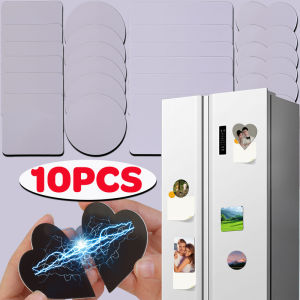 10 cái tủ lạnh truyền nhiệt mềm hình trái tim/Tròn/Vuông/hình chữ nhật trống truyền nhiệt tủ lạnh miếng dán bảng trắng tự làm cho nhà bếp trang trí văn phòng