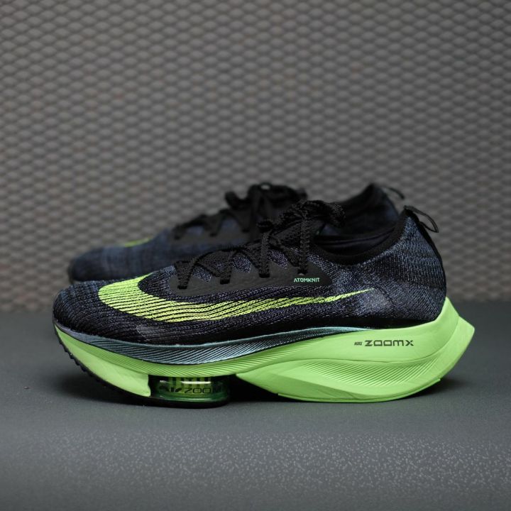 RISE) Zoom Alphafly Next Black Electric Green Lazada Lazada