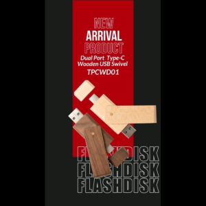 Flashdisk USB Type C Swifel Wooden/Kayu Promotional Gift
