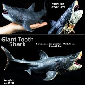 Prehistoric Megalodon Shark Deep Sea Monster Large Model Toy