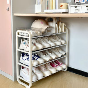 Metal Shoe Rack Simple under Desk Multi-Layer Dormitory Entrance Good Looking Shoe Storage for Students Easy to Assemble