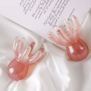 GotGo【มีสินค้าในสต๊อก】 หวีนวดทรงปลาหมึก หนังศีรษะ ใบหน้า เครื่องขูดร่างกาย วัสดุเรซิน หวีดูแลความงาม Scalp comb