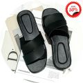 Sandal Selop Silang Wanita Kulit Sintetis Kekinian Terbaru. 