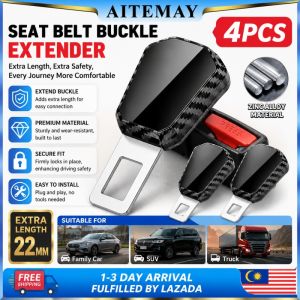 Aitemay 4pcs Car Seat Belt Extender Buckle Plug For Pregnant Woman Obese People Kids More Comfortable Ride Seatbelt Extension