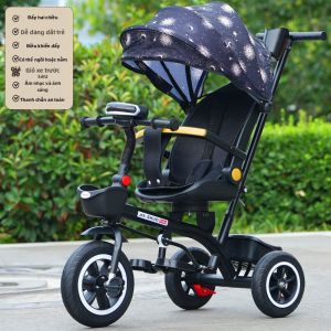 WEIJIA | Xe Đẩy Trẻ Em Đa Năng Có Tùy Chọn Nằm Và Ngồi 1-6 Tuổi Có Nhạc