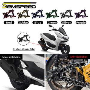 SEMSPEED Motorcycle CNC Rear Swing Arm Axle Wheel Sprocket Mount Bracket For Honda PCX 160 125 2021-2024 2025