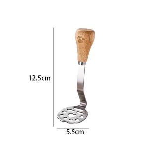 Food Grade Stainless Steel Potato Masher Baby Food Tool Bear Shaped Press Type Kitchen Gadget for Cooking And Baking