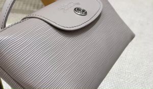 eco-friendly Water Ripple Mini Handbag Womens Makeup Bag Cowhide Clutch Bag Change coin Bag