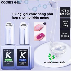 Sơn Gel Móng Tay KODIES GEL 15ML Diamond Clear UV Lớp Phủ Trên Không Cần Lau Bền Màu Keo Dán Móng Giữ Móng Chuyên Nghiệp