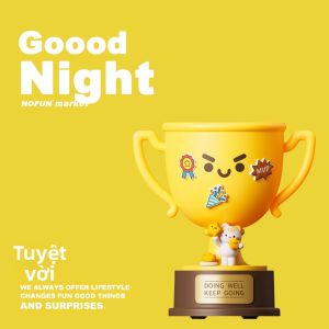 GUDI | Đèn Ngủ Hình Cúp Halloween Quà Tặng