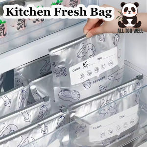 10Pcs  Aluminum Foil Food Bag Reusable Freezer Safe Freezer Stand Up Bag Fresh-keeping Leakproof Kitchen Organizer Bags