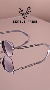 Gentle Fawn Kacamata Sunglasses Polarized Anti Silau Style Cat Eye Bahan Metal Kuat Kokoh Trendy Style Fashion Wanita 33228