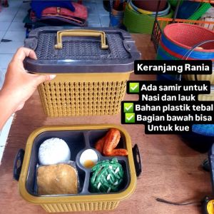 Keranjang nasi jajan kue / berkatan / hajatan / syukuran / ulang tahun / souvenir / rantang / kontainer / kenduren / nikahan / selametan