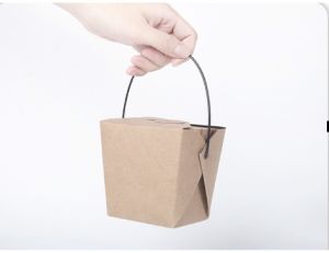 กล่องกระดาษTake away แพ็คละ 10 ใบ (กล่อง+หูหิ้ว) มี 3 ขนาด 460ml 780ml และ 1050 ml กล่องกระดาษหูหิ้ว กล่องบะหมี่ กล่องใส่อาหาร กล่องข้าว