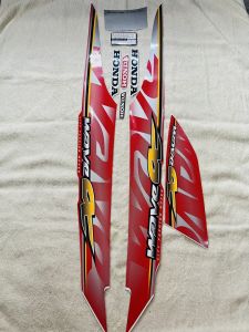 Bộ tem decal dán xe máy Honda Wave a Wave alpha Wave anpha đời 2011 màu đỏ zin thái siêu đẹp