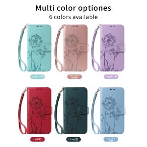 เคสสำหรับ Vivo โทรศัพท์ V29 V27 V27 Pro Dandelion เคสเคสแบบฝาพับมีช่องเสียบบัตรกระเป๋าสตางค์หนังแม่เหล็ก