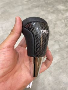 TOYOTA TRD Real Carbon Fiber Gear Knob Leather OEM TOYOTA ALPHARD ANH30/ANH20/VELLFIRE/VIOS/CAMRY/WISH/ALTIS/YARIS/HILUX VIGO/REVO/FORTUNER/RUSH/CALDINA/PERODUA ARUZ