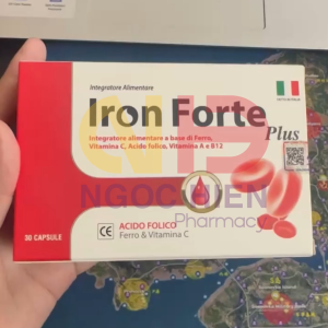 Viên Sắt Hữu Cơ Iron Forte (Italia) – Bổ Sung Sắt Acid Folic Cho Phụ Nữ Có Thai Sau Sinh Thiếu Máu (30 viên)