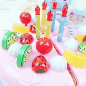 DIY Cutting Birthday Party Cake Toys Mainan Kek Kid Toys Pretend Play Hadiah Birthday Gift