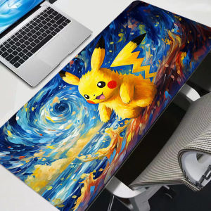 Potdemiel | Mouse Pad P-Pikachus G-Gengars Anime Carpe Large PC Gamer Computer Mausepad Varmilo Keyboard Gaming Accessories Desk Mat