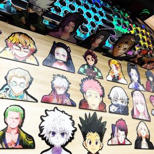 Miếng Dán Anime Jujutsu Kaisen Thanh Gươm Diệt Quỷ Naruto OnePiece Miếng Dán Ảo Ảnh 3d Trang Trí Máy Tính Xách Tay Di Động Chống Nước