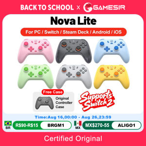 GameSir | Gamesir Nova Lite Gamepads PC for Nintendo Switch 2 Controller Switch Steam Android iOS iPhone Controle Hall Effect Joystick