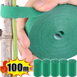 100M Climbing Plant Fastener Tape Garden Vine Twist Ties Practical Home Office Organizer Adjustable Plant Nylon Bandage