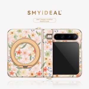 Smyideal | Universal Foldable Phone Case 360 Degree Rotatable Stand Full Wrap-around Protection Watercolor Floral Business Style