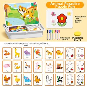 TAOZIAWA | Educational Magnetic Puzzles 3-6 Years Old