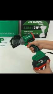 Máy siết bu lông Phipol 450nm pin21v  ph3032  chân pin makita  động cơ không chổi than