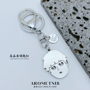 พวงกุญแจหนังสือพิมพ์อนิเมะที่ทำด้วยโลหะผสมน้ำหนักเบาและสวยงามสำหรับใส่กระเป๋าสะพายไหล่ รุ่น Kakegurui Cute Keychain