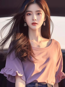 Unique Short Sleeve Womens T-shirt Summer New Design Sensation Small Crowd Lace Edge Special Beautiful Korean Style Straight Cut