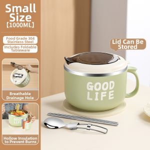 YOULUNMEI | Personal Stainless Steel Insulated Meal Bowl For Office Workers And Kids