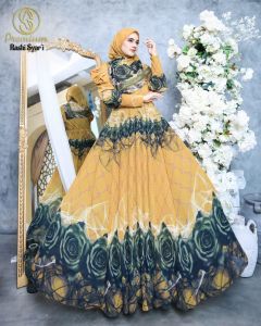 gamis set jilbab segiempat  rashi by soekha premium