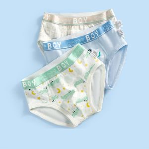 3 PCs/lô đồ lót trẻ em bé trai thoải mái bông trẻ em Quần lót tam giác phim hoạt hình tóm tắt cho bé trai tuổi từ 2 đến 14