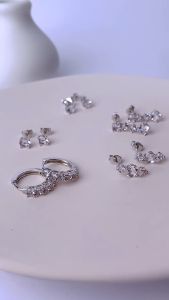 Her Jewellery 5 Days Earrings Set - Luxury Crystal Embellishments plated with 18K Gold