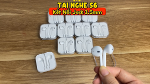 ( HOT TREND ) Tai Nghe Dây S6 Giá Rẻ Jack 3.5mm Phổ Thông Nghe Nhạc Hay Gọi Điện Tốt Thiết Kế Hợp Thời Trang