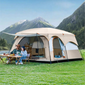 BEIANLANG | Camping Portable Sunscreen Waterproof Outdoor Tent Large Space Two Rooms and One Hall