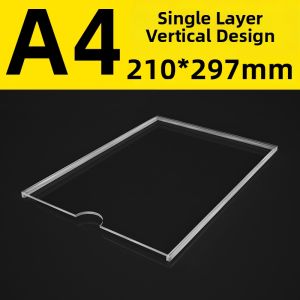 QINLEYI | Acrylic Announcement Display Board A4 Slot