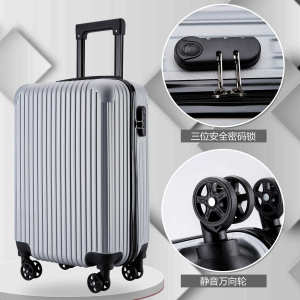 Large Capacity Student Luggage Carry-On Suitcase with Combination Lock 20 Inch Travel Bag Universal Wheel Spinner Suitcase