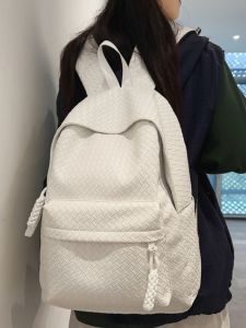 Túi Đeo Vai Nam Thời Trang Thường Ngày Bằng Da PU Dệt Túi Du Lịch Túi Học Sinh Túi Đựng Máy Tính Túi Đựng Đồ Dùng Cá Nhân