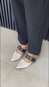 LAMELIKA - FREYA Sandal Mules Shoes Wanita Heels Elegan Slip on 3cm