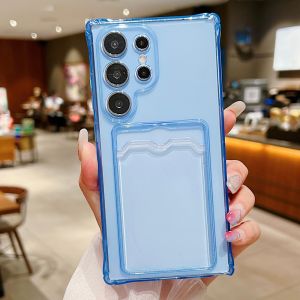 สําหรับ Samsung Galaxy M01S M04 S13 M10S M40S M33 M53 M54 M55 5G Galaxy Note20 Ultra CLEAR โปร่งใสกระเป๋าสตางค์ฝาครอบ