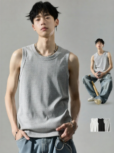 SZON | New Summer Ribbed Stretchy Sleeveless T-shirt