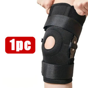 Patella Hinged Knee Braces Orthopedic For Knee Pain With Springs Compression Removable Steel Splint Support Knee Sleeve